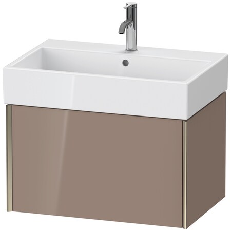 Xviu Wall-Mounted Vanity Unit Cappuccino High Gloss